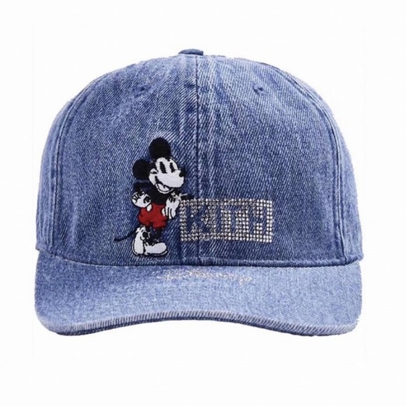 Kith Accessories - KITH Mickey Mouse denim hat with bling detail
